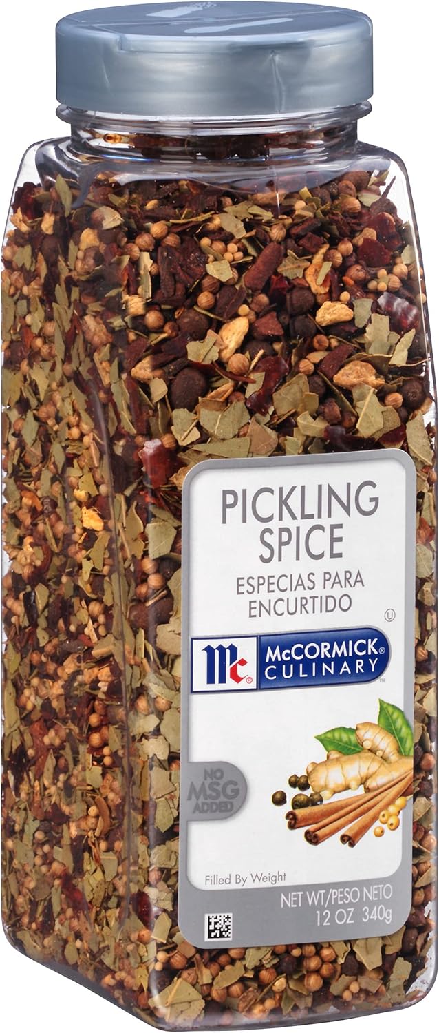 McCormick Culinary Pickling Spice, 12 oz - One 12 Ounce Container of Mixed Pickling Spice, Best for Seasoning Pickles, Corned Beef, Pot Roasts and More