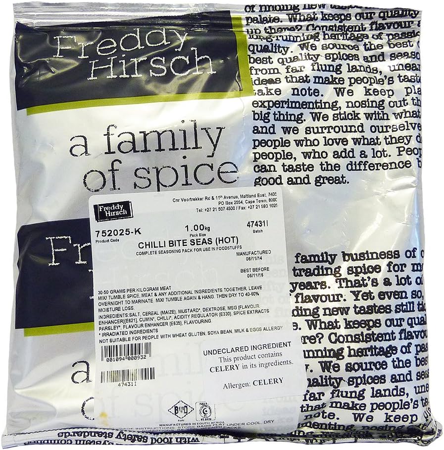 Freddy Hirsch Chilli Bite Spice - Hot (Kosher) 1kg