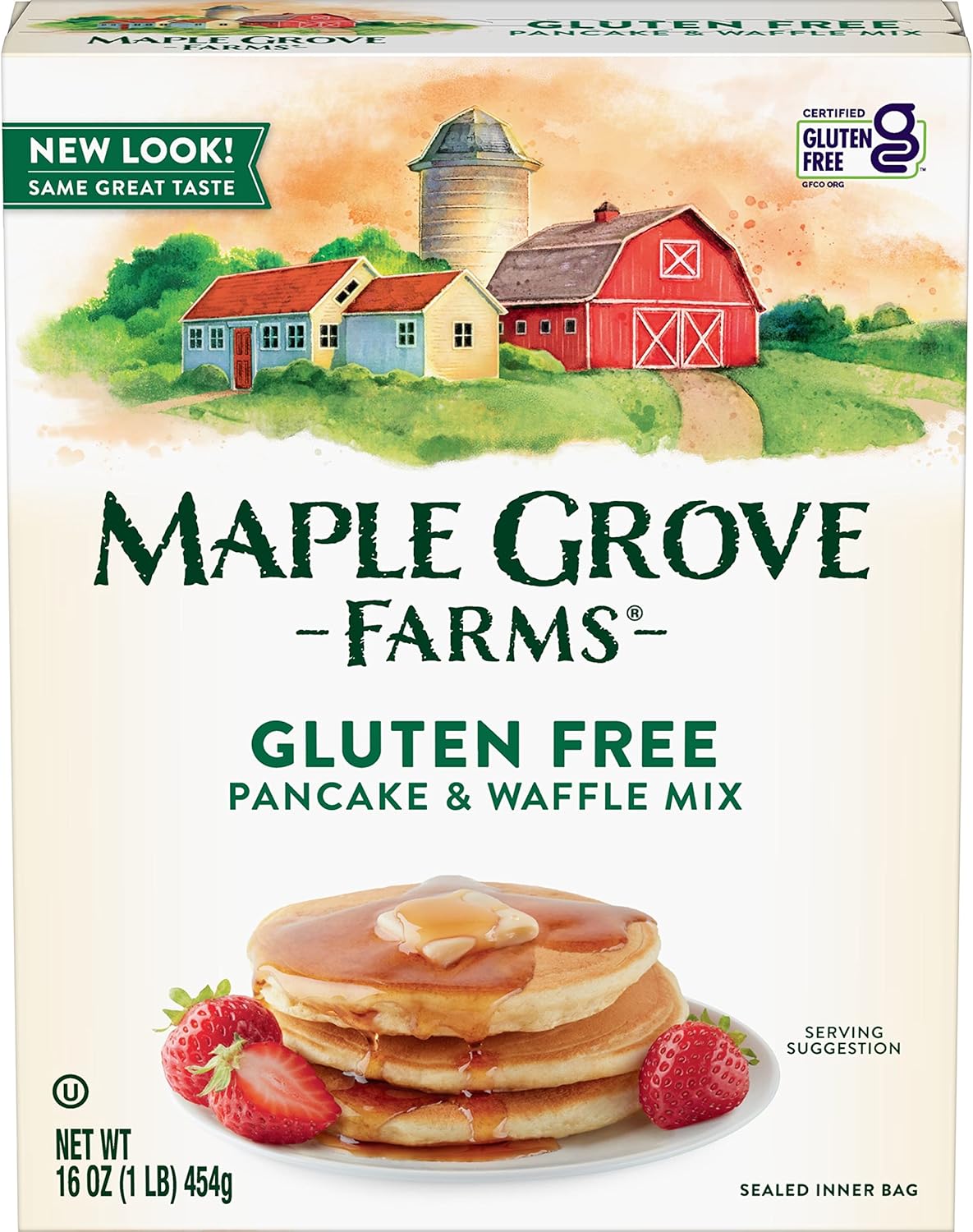 Maple Grove Farms Pancake & Waffle Mix, Gluten Free, 16 Ounce