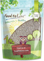 Food to Live - Food to Live - White Chia Seeds, 2.5 Pounds - Whole,Raw,Kosher,Keto,Sirtfood,Vegan, Bulk. Rich in Omega 3, Omega 6, Fiber, Protein. Great for Chia Pudding, Yogurt, Cereals, Smoothies.