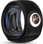 Tennis Elbow Brace for Men Women with Tendonitis for Elbow Pain Relief - Adjustable Strap with Two Removable Gel Pads, Golfers Elbow Brace, Counterforce Arm Forearm Support Band - Black 1 Pack