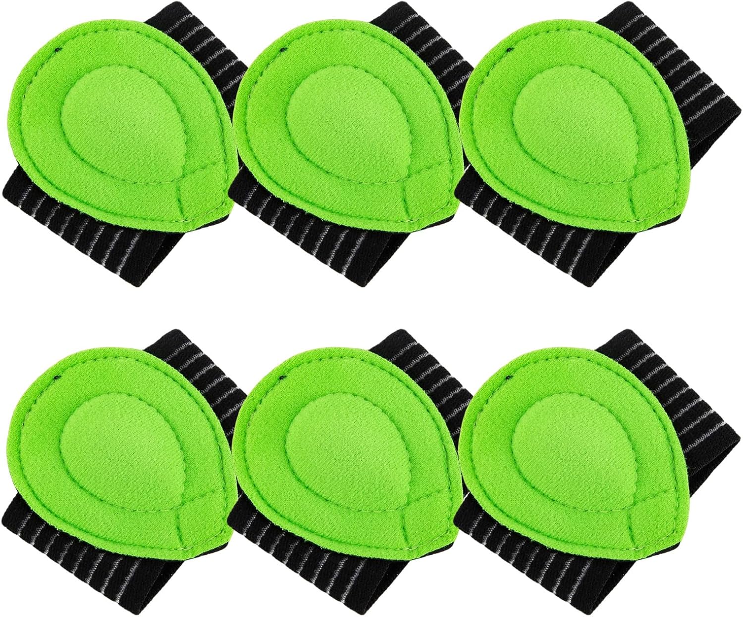 3-Pair Arch Support Compression Sleeves for Plantar Fasciitis Relief & Foot Pain, Maximum Support for Flat Feet & High Arches, Men & Women, Black/Green