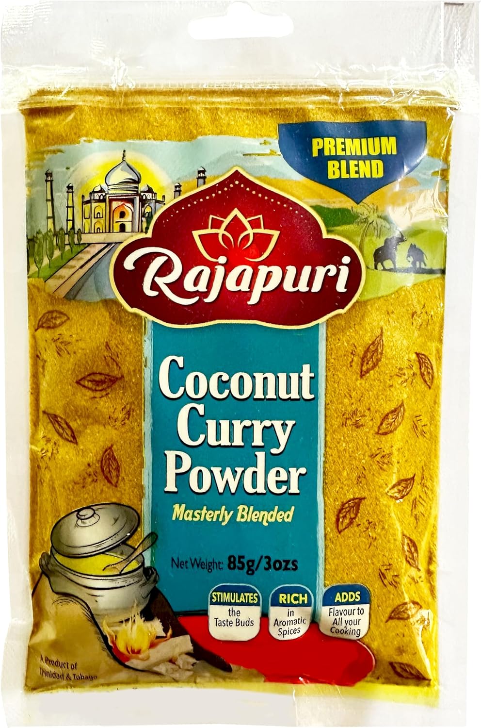 Rajapuri Mixed Spices | Coconut Curry -85g / 3 Ounce | Brings The Taste Of The Caribbean Home