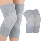 Bamboo Knee Sleeve, Breathable Compress Bamboo Knee Sleeves Elastic Warm Knees Brace Relieve Knees Pain Leg Sleeves for Women Men Running Volleyball Gym Weightlifting(X-Large)