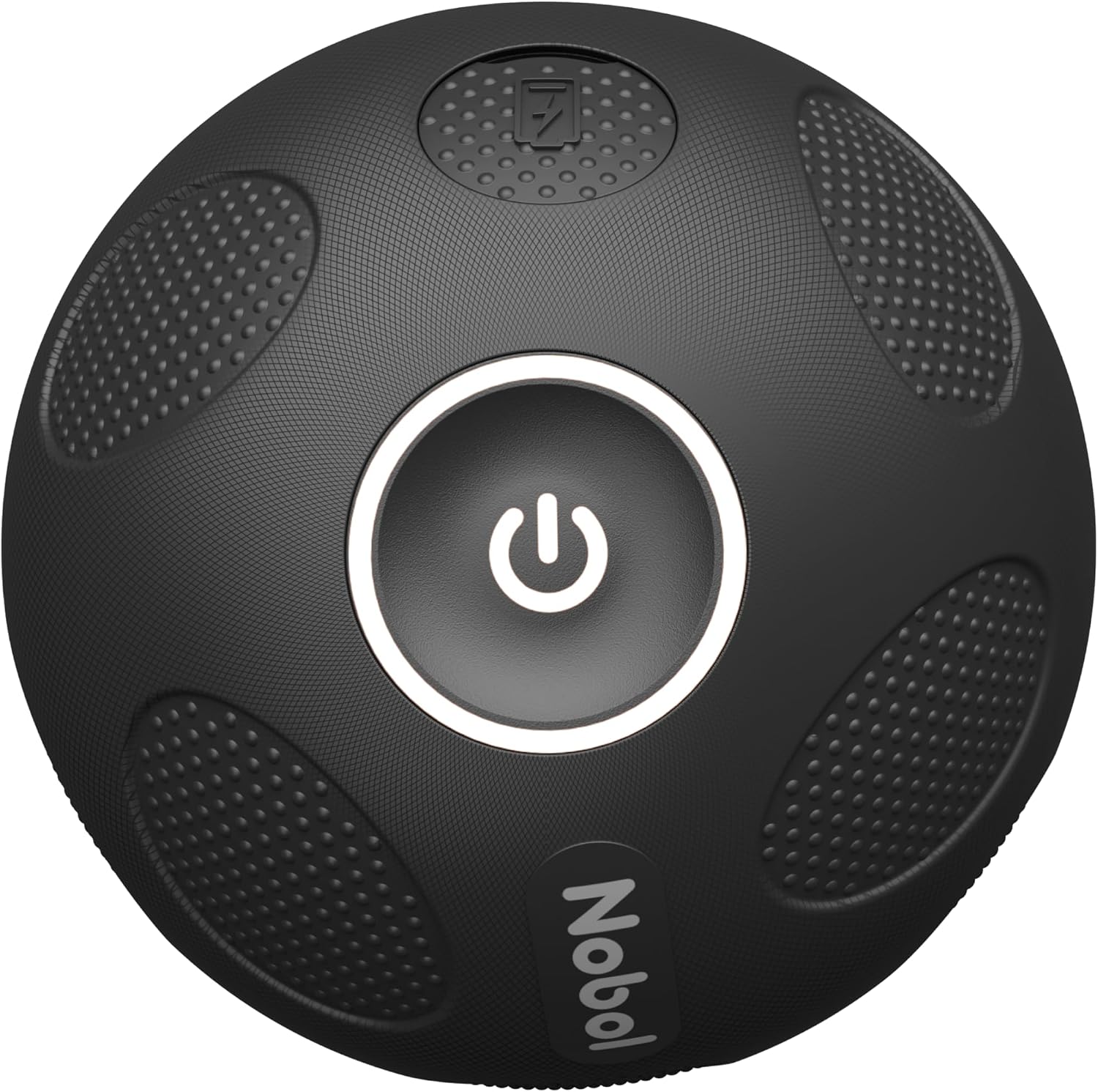 Nobol - MyoSphere Vibration Massage Ball for Deep Tissue Stimulation, Muscle Tension Relief and Stress Reduction | Your Portable Deep Tissue Therapist | Space Black | 1.5lb