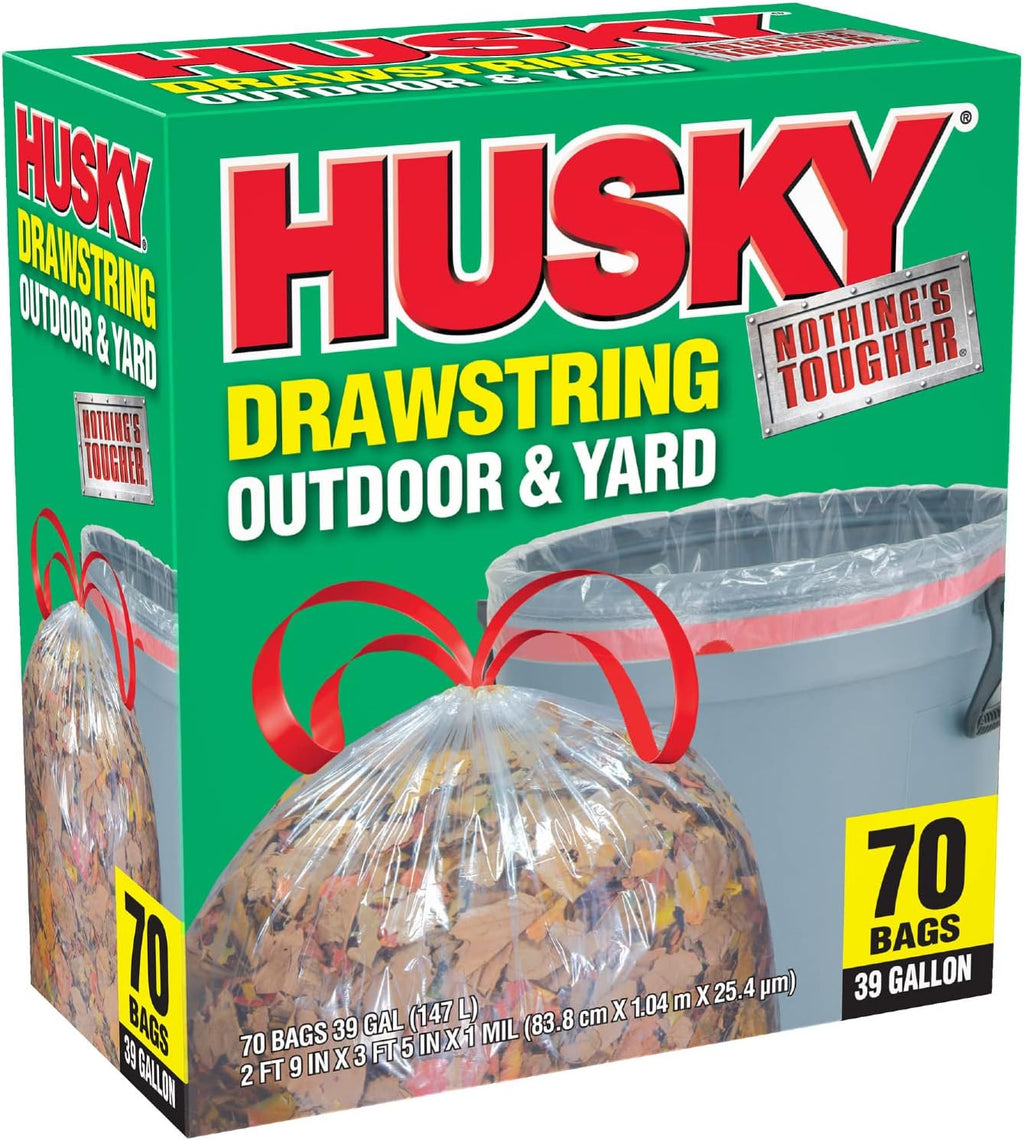 Poly-America HK39DS070C-M yd Bag, Clear, 39 gal, 3' 4 in L x 2' 9 in W x 1 Mil T