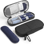 Insulin Pen Cooler Travel Case Diabetic Medication Insulated Cool Organizer with 2 Reusable Ice Packs for Insulin Pen and Other Diabetic Supplies, for the Daily Life and Trip(Black)