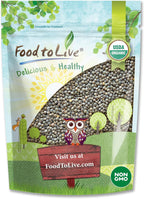 Food to Live Organic French Green Lentils, 2 Pounds – Non-GMO, Whole Dry Beans, Raw, Sproutable, Vegan, Kosher, Bulk. Rich in Folate, Fiber, and Plant-Based Protein. Great for Soups, Chili and Curries