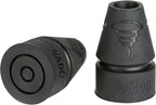 Tornado Gel Cane & Crutch Tips, Fits Shafts of 3/4 to 1 Inch, Black, Pair