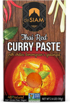 deSIAM Curry Paste, Thai Red, 2.4 Ounce (Pack of 6)