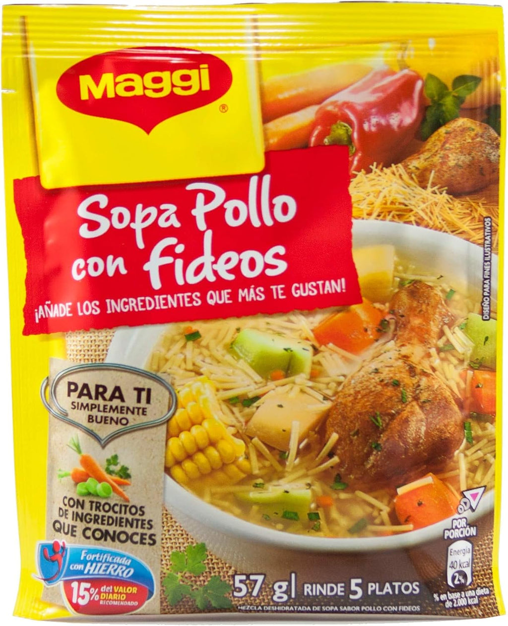 Maggi Sopa de Pollo con Fideos Chicken Noodle Soup (36 Pack)