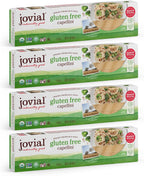 Jovial Whole Grain Brown Rice Capellini Pasta - Whole Grain Pasta, Organic, Gluten Free, Dairy Free, Brown Rice Pasta, Made in Italy - 12 Oz, 4 Pack