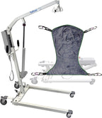 Electric Patient Lift - Rhino Lift with Manual Low Base - with Full Body Sling(Extra Large), 450 lb. Weight Capacity.