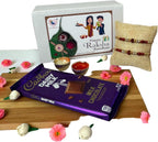 LoveNspire Rakhi Gift Hamper Rakhi for Brother with Gift Set - Set of 2 Rudraksha Rakhi with Haldi Kumkum Holder Roli Chawal - Raksha Bandhan Bracelet Rakhi for Bhai Bhabhi Hamper 1