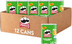 Pringles Potato Crisps Chips, Lunch Snacks, Office and Kids Snacks, Grab N' Go, Sour Cream and Onion (12 Cans)