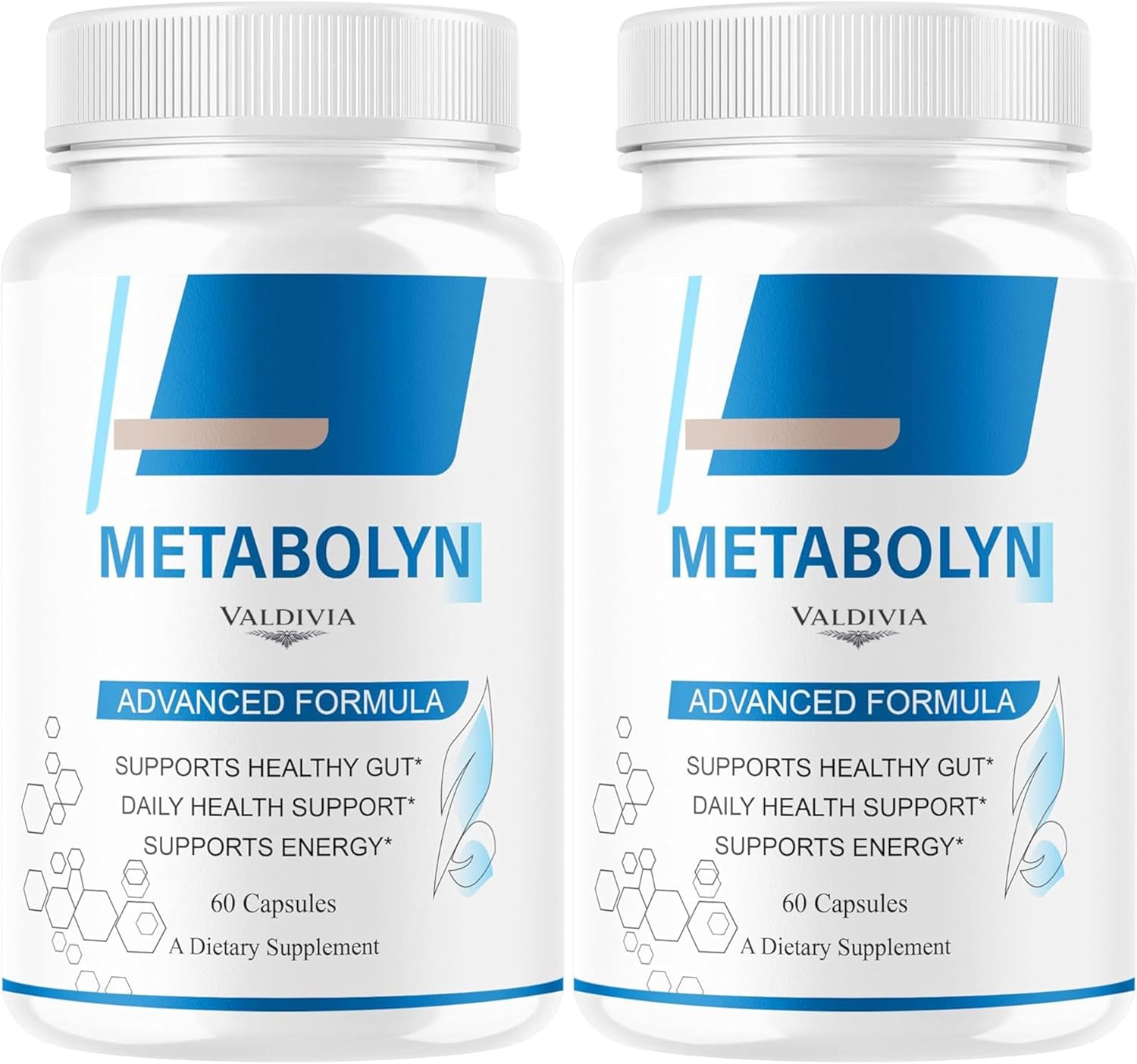 (2 Pack) Metabolyn Capsules - Original Metabolyn All Natural Advanced Formula Supplement Support Health - Maximum Strength, Daily Premium for Overall Health & Wellness, 120 Capsules for 2 Months