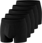 PROTECHDRY Washable & Reusable Urinary Incontinence Cotton Boxer Brief Underwear for Men - 5 Pack (Buy 4 Get 1 Free)