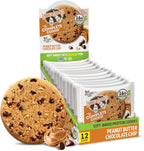 Lenny & Larry's Complete Protein Cookie, [Peanut Butter Chocolate Chip], Chewy Soft Baked, 16g Plant Protein, Vegan, Non-GMO, High Fiber, [4 Ounce] Cookie (Pack of 12)
