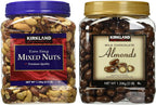 Kirkland Signature Mixed Nuts and Milk Chocolate Roasted Almonds Bundle - Includes Kirkland Signature Fancy Mixed Nuts (2.5 LB) and Milk Chocolate Roasted Almonds (3.0 LB )