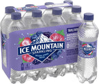 Ice Mountain Sparkling Water, Triple Berry, 16.9 oz. Bottles, 8 Count