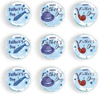 48 Pcs Edible Happy Fathers Day Cupcake Toppers Cupcake Picks Happy Father's Day Theme Men Birthday Party Cake Decorations Supplies