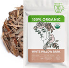 Organic White Willow Bark Tea (4 oz.) – White Willow Bark Herb for Cold Infusions, Decoctions & Herbal Use - Traditionally Used for Occasional Tension & Discomfort