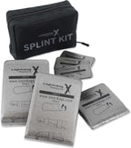 Lightning X Folded Universal Foam & Aluminum Medical Tactical Roll Splint Kit PRO for First Aid EMT Trauma Kits - 6 Splints, 36", 18", 9" & Finger + Bag