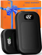 Hotdot Hand Warmers Rechargeable 2 Pack, 3 Heat Levels (104–121°F), Real-Time Temp & Battery Display, Electric Hand Warmers, Fast Heating, Fits in Gloves/Pocket, Gifts for Women & Men