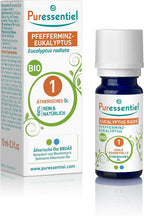 Puressentiel Organic Essential Oil - Pure and Natural Essential Oils - Oil Blends No Solvents, Fillers and Synthetic Fragrances - Essential Oils for Home, Body and Skin - Eucalyptus Radie - 0.3 oz