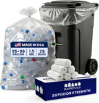 Plasticplace 95-96 Gallon Garbage Can Liners ,25 Count (Pack of 1)