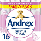 Andrex Gentle Clean Toilet Rolls Pack, 16 Count (Pack of 1)