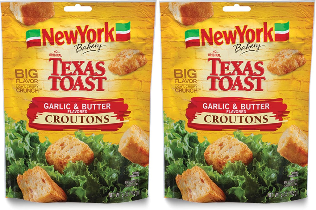 New York Garlic Butter Croutons, 5 oz (Pack of 2)