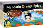 Celestial Seasonings Herbal Tea Caffeine Free Mandarin Orange Spice - 20 Tea Bags - Case of 6 - Gluten Free -