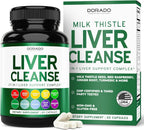 Liver Cleanse Detox & Repair (27 in 1 Formula - Milk Thistle, Dandelion Root, Turmeric, Artichoke Extract & More) - Detox Cleanse Supplement, Liver Support for Adults, Vegan - 60 Capsules