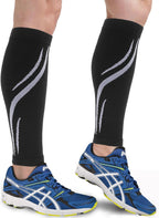 Calf Compression Sleeve for Men & Women 20-30 mmHg, Leg compression Sleeve, Footless Compression Socks (1 or 2Pair)