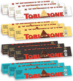 TOBLERONE Assorted Chocolate Bars Variety Pack (Milk, Dark, White, & Salted Caramelized Almonds), Bulk Chocolate, 12 - 3.52 oz Bars