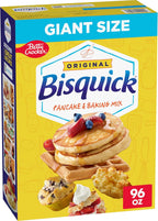 Betty Crocker Bisquick Pancake and Baking Mix, Original, Makes About 145 Pancakes, Giant Size, 96 oz