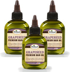 Difeel Grapeseed Premium Hair Oil 2.5 oz. (PACK OF 3) - Natural Grapeseed Oil for Hair