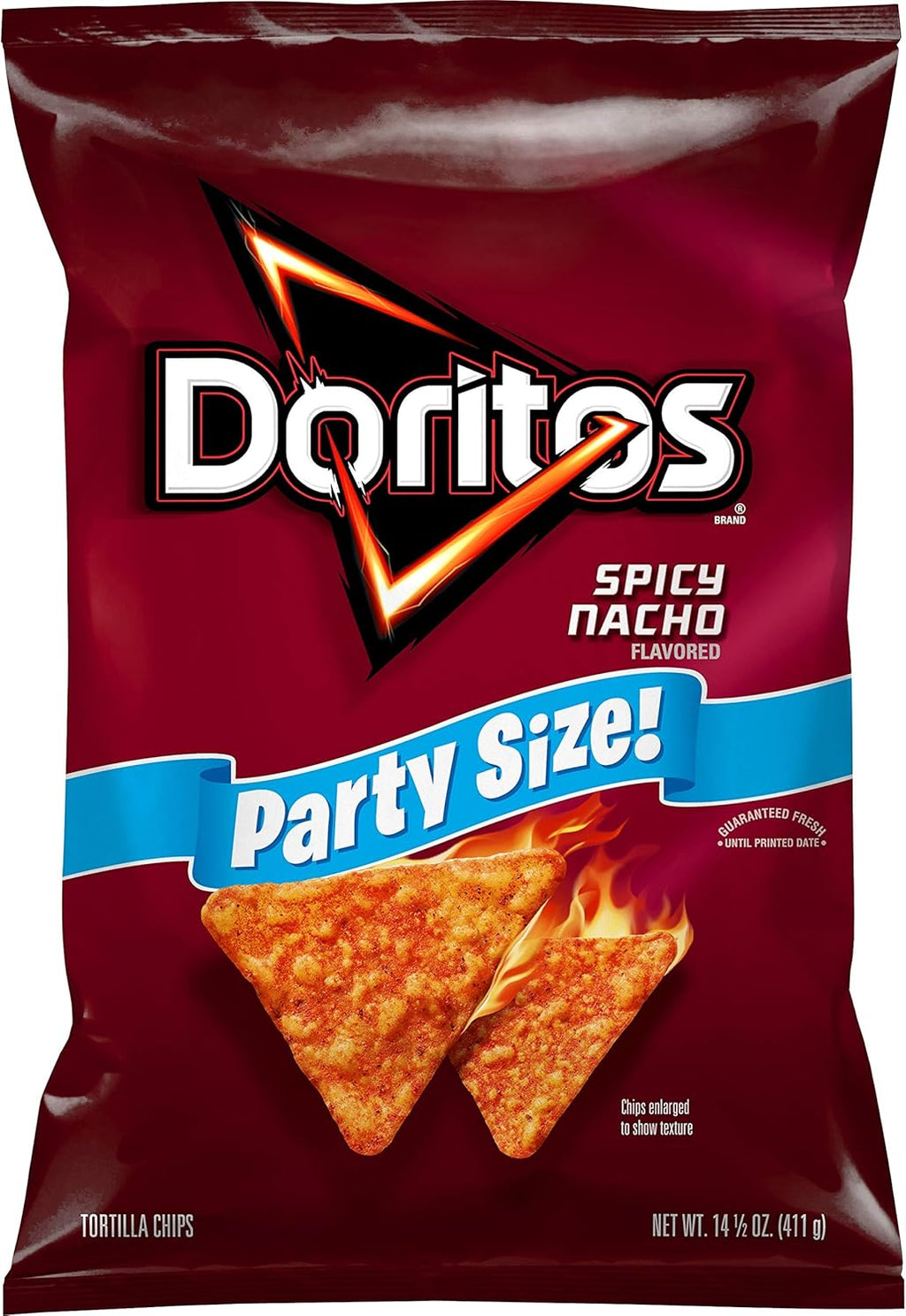 Doritos Tortilla Chips Spicy Nacho, 14.5 Oz