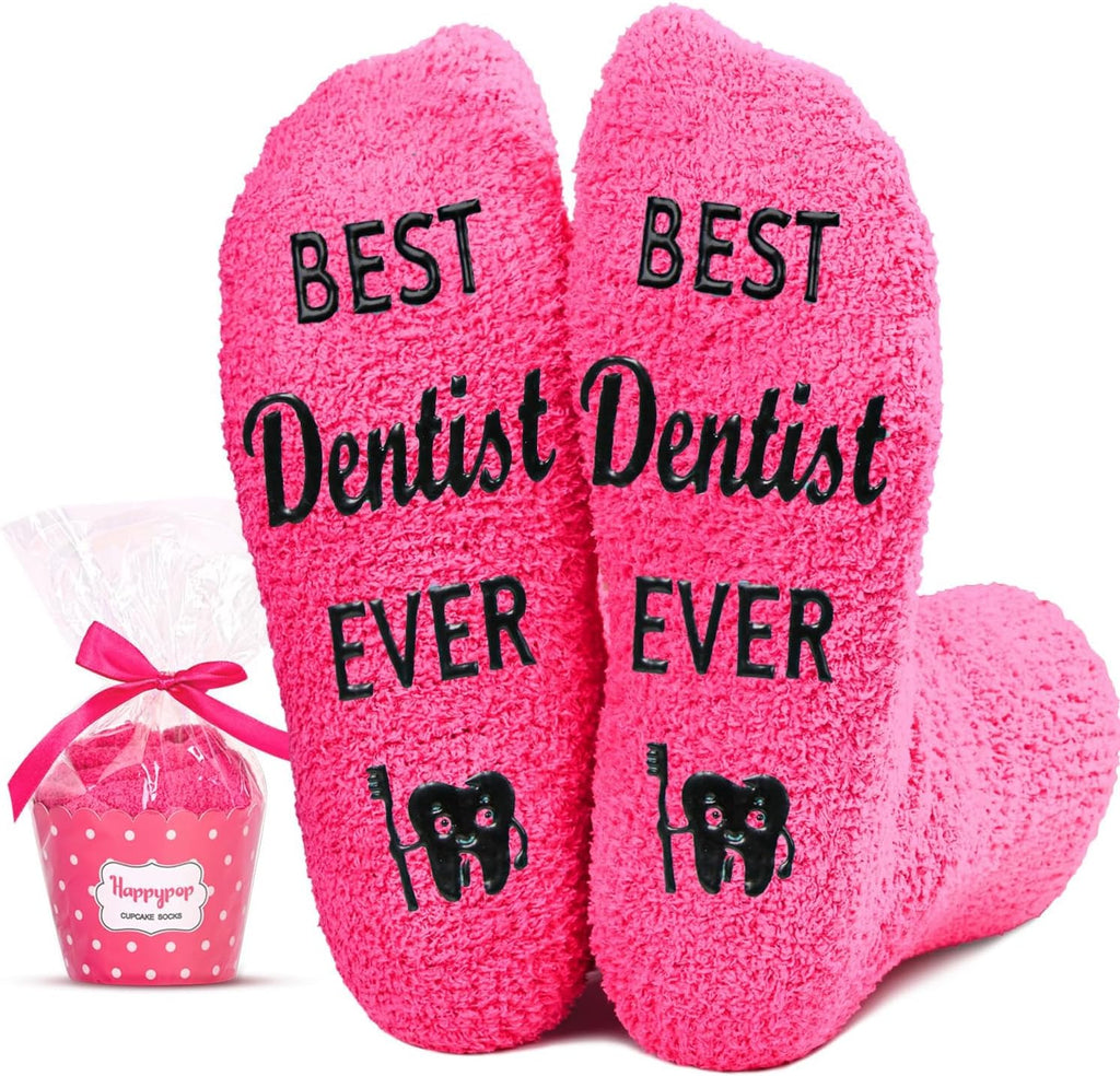 HAPPYPOP Doctor Nurse Gifts for Women - Breast Cancer Gifts, EMT Dentists Veterinarian Socks