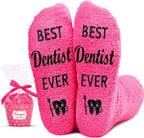HAPPYPOP Doctor Nurse Gifts for Women - Breast Cancer Gifts, EMT Dentists Veterinarian Socks