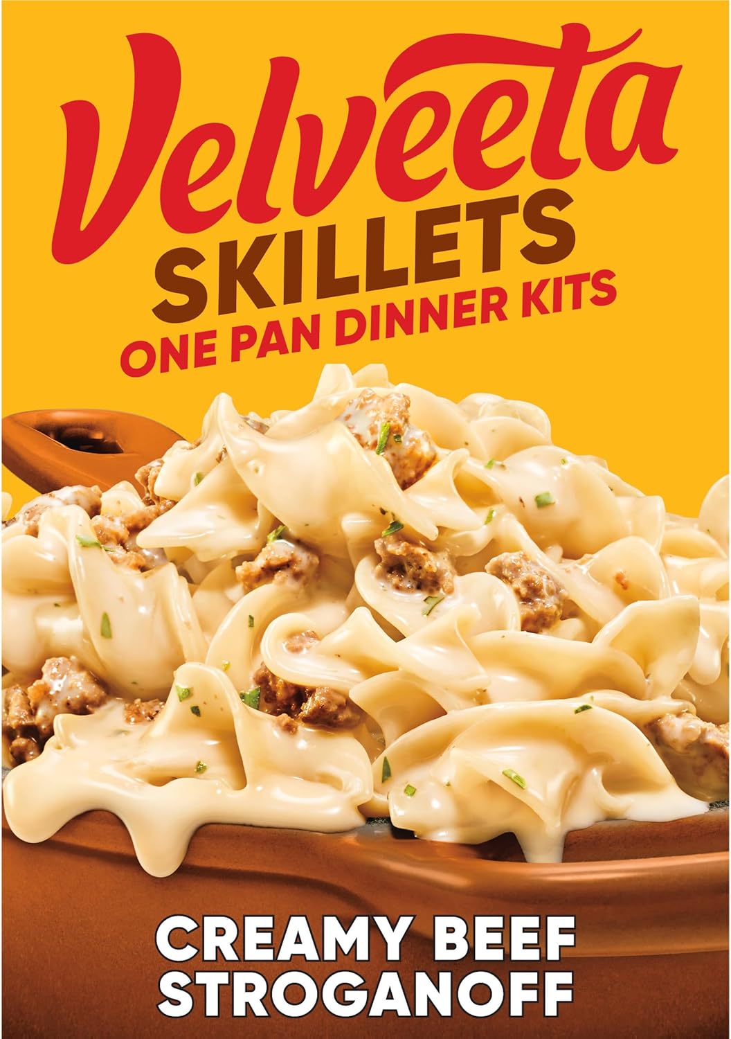Velveeta Skillets Creamy Beef Stroganoff One Pan Dinner Kit, 11.6 oz Box