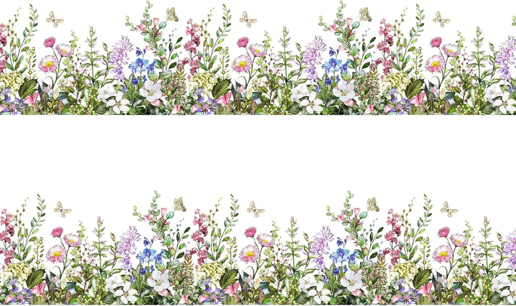 Wild Flowers cake border 2 Strips per sheet 3.5x10.5 inchs