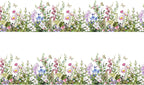 Wild Flowers cake border 2 Strips per sheet 3.5x10.5 inchs