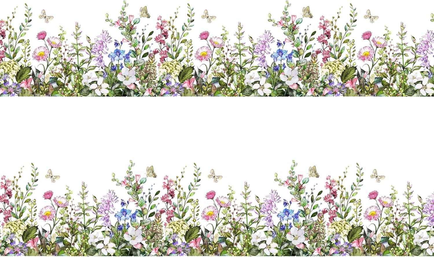 Wild Flowers cake border 2 Strips per sheet 3.5x10.5 inchs