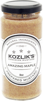 Kozliks Amazing Maple Sweet Brown Yellow Dijon Natural Gluten Free Non-GMO Mustard, 8.5oz Jar …