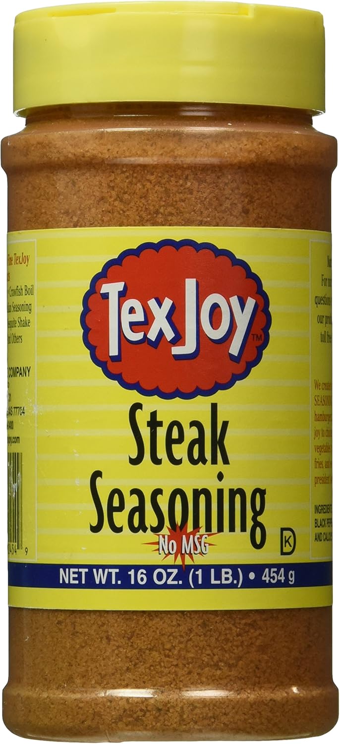 Texjoy Steak Seasoning NO MSG- 16 Oz Container