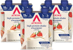 Atkins Strawberry Flavored Protein Shake, High Protein, Low Glycemic, Low Sugar and Low Carb, Keto Friendly, Gluten Free, 12 Count