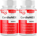 (2 Pack) CardioNex Capsules, Official Cardio Nex Blood Health Support Pills With All Natural Ingredients, CardioNex Advanced Health Support Formula with Premium Vitamins for Women & Men (120 Capsules)