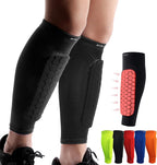 HiRui Soccer Shin Guards Shin Pads for Kids Youth Adult, Calf Compression Sleeve with Honeycomb Pads, Support for Shin Splint Baseball Boxing Kickboxing MTB, Lightweight(1PAIR)